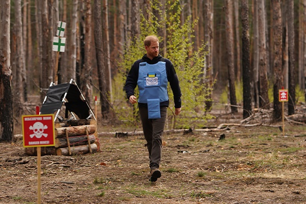 Prince Harry Praises Courage and Ingenuity of HALO's Ukrainian Deminers